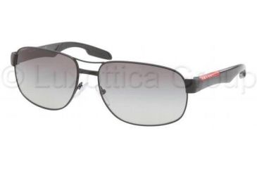 Image of Prada PS58NS Single Vision Prescription Sunglasses PS58NS-1BO3M1-6116 - Lens Diameter 61 mm, Frame Color Demi Shiny Black