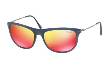 Image of Prada RED FEATHER PS01PS Single Vision Prescription Sunglasses PS01PS-JAP6Y1-56 - Lens Diameter 56 mm, Frame Color Avio Demi Shiny