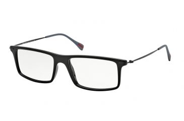 Image of Prada RED FEATHER PS03EV Eyeglass Frames 1AB1O1-51 - Black Frame