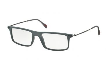 Image of Prada RED FEATHER PS03EV Eyeglass Frames ROR1O1-51 - Dark Grey Frame