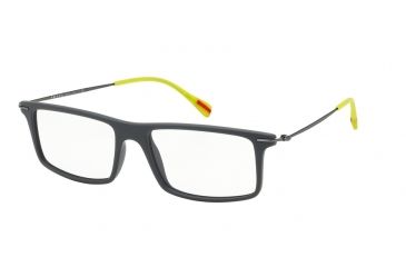 Image of Prada RED FEATHER PS03EV Eyeglass Frames TFZ1O1-51 - Grey Rubber Frame