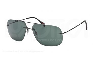 Image of Prada RED FEATHER PS55PS Single Vision Prescription Sunglasses PS55PS-7AX3O1-63 - Lens Diameter 63 mm, Frame Color Black