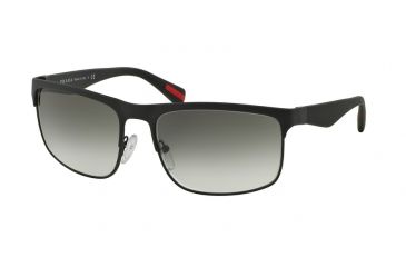 Image of Prada RUBBERMAX PS56PS Single Vision Prescription Sunglasses PS56PS-DG00A7-60 - Lens Diameter 60 mm, Frame Color Black Rubber