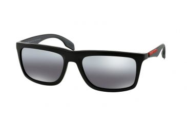 Image of Prada SLICE PS02PS Bifocal Prescription Sunglasses PS02PS-1BO9R1-57 - Lens Diameter 57 mm, Frame Color Black Demi Shiny