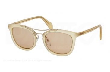 Image of Prada SOCIETY PR17QS Single Vision Prescription Sunglasses PR17QS-R069N1-52 - Lens Diameter 52 mm, Frame Color Honey
