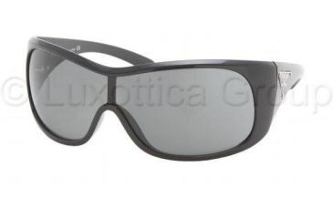 Image of Prada Sunglasses PR14LS 1AB1A1-0132 - Gloss Black Frame, Gray Lenses