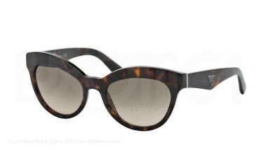 Image of Prada TRIANGLE PR23QS Progressive Prescription Sunglasses PR23QS-2AU3D0-53 - Lens Diameter 53 mm, Frame Color Havana