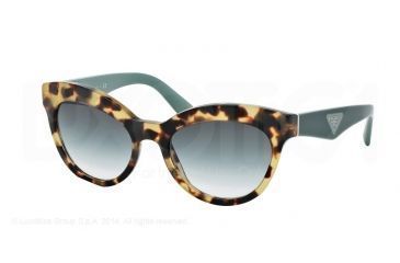 Image of Prada TRIANGLE PR23QS Progressive Prescription Sunglasses PR23QS-7S01E0-53 - Lens Diameter 53 mm, Frame Color Medium Havana
