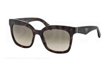 Image of Prada TRIANGLE PR24QS Single Vision Prescription Sunglasses PR24QS-2AU3D0-53 - Lens Diameter 53 mm, Frame Color Havana