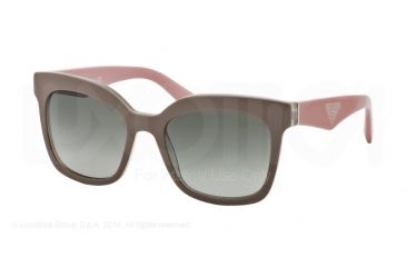 Image of Prada TRIANGLE PR24QS Single Vision Prescription Sunglasses PR24QS-TFT4M1-53 - Lens Diameter 53 mm, Frame Color Beige/Opal Beige
