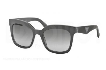Image of Prada TRIANGLE PR24QS Single Vision Prescription Sunglasses PR24QS-TFU3M1-53 - Lens Diameter 53 mm, Frame Color Grey/opal Grey