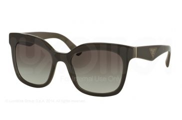 Image of Prada TRIANGLE PR24QS Single Vision Prescription Sunglasses PR24QS-UAM0A7-53 - Lens Diameter 53 mm, Frame Color Opal Brown On Brown