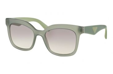 Image of Prada TRIANGLE PR24QS Single Vision Prescription Sunglasses PR24QS-UEI4P2-53 - Lens Diameter 53 mm, Frame Color Opal Dark Green