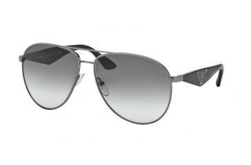 Image of Prada TRIANGLE PR53QS Bifocal Prescription Sunglasses PR53QS-5AV0A7-60 - Lens Diameter 60 mm, Frame Color Gunmetal