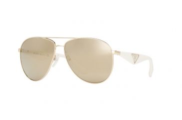 Image of Prada TRIANGLE PR53QS Bifocal Prescription Sunglasses PR53QS-ZVN1C0-60 - Lens Diameter 60 mm, Frame Color Pale Gold