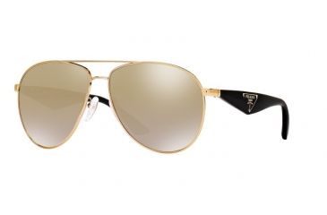 Image of Prada TRIANGLE PR53QS Bifocal Prescription Sunglasses PR53QS-ZVN2G2-60 - Lens Diameter 60 mm, Frame Color Pale Gold