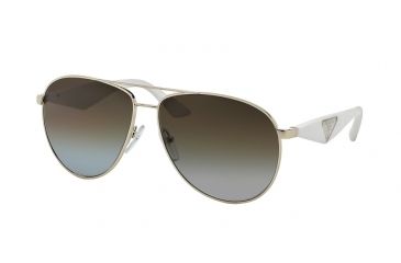 Image of Prada TRIANGLE PR53QS Bifocal Prescription Sunglasses PR53QS-ZVN6E1-60 - Lens Diameter 60 mm, Frame Color Oro Pallido