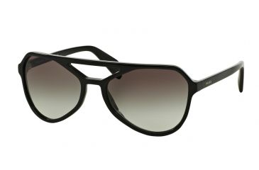 Image of Prada TYPE PR22RS Progressive Prescription Sunglasses PR22RS-1AB0A7-58 - Lens Diameter 58 mm, Frame Color Black