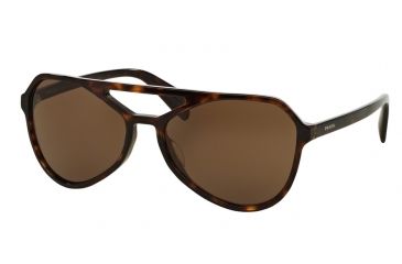 Image of Prada TYPE PR22RS Progressive Prescription Sunglasses PR22RS-2AU8C1-58 - Lens Diameter 58 mm, Frame Color Havana
