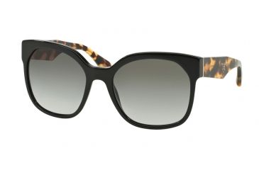 Image of Prada VOICE PR10RS Single Vision Prescription Sunglasses PR10RS-1AB0A7-57 - Lens Diameter 57 mm, Frame Color Black