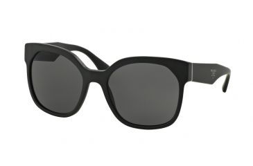 Image of Prada VOICE PR10RS Single Vision Prescription Sunglasses PR10RS-1BO1A1-57 - Lens Diameter 57 mm, Frame Color Matte Black