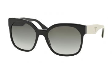 Image of Prada VOICE PR10RS Single Vision Prescription Sunglasses PR10RS-TKF0A7-57 - Lens Diameter 57 mm, Frame Color Black
