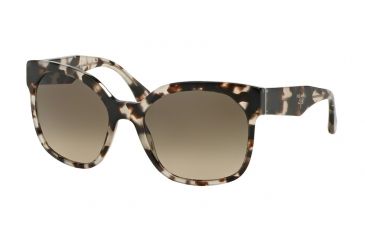 Image of Prada VOICE PR10RS Single Vision Prescription Sunglasses PR10RS-UAO3D0-57 - Lens Diameter 57 mm, Frame Color Spotted Opal Brown