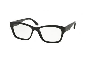 Image of Prada VOICE PR24RV Progressive Prescription Eyeglasses 1AB1O1-52 - Black Frame