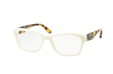 Image of Prada VOICE PR24RV Progressive Prescription Eyeglasses 7S31O1-52 - Ivory Frame