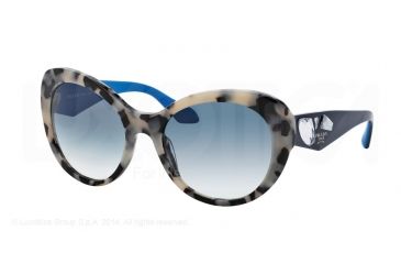 Image of Prada VOICE PR26QS Bifocal Prescription Sunglasses PR26QS-KAD3B2-56 - Lens Diameter 56 mm, Frame Color White Havana