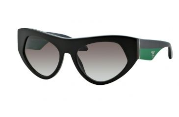 Image of Prada VOICE PR27QS Single Vision Prescription Sunglasses PR27QS-TFX0A7-56 - Lens Diameter 56 mm, Frame Color Black