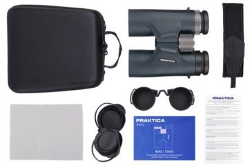 Image of Praktica Avro Binoculars, 10x42mm, Roof Prism, Blue, AV1042BL