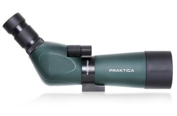 Image of Praktica Highlander Angled Spotting Scope 15-45x60mm w/ Tripod, Green PRA118
