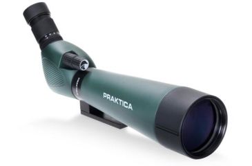 Image of Praktica Highlander Angled Spotting Scope 20-60x80mm w/ Tripod, Green PRA120