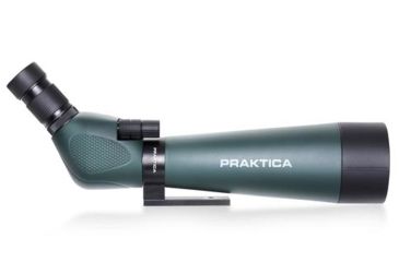 Image of Praktica Highlander Angled Spotting Scope 20-60x80mm w/ Tripod, Green PRA120