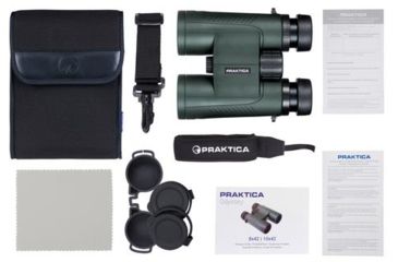 Image of Praktica Odyssey 8x42 Binoculars, Green PRA140