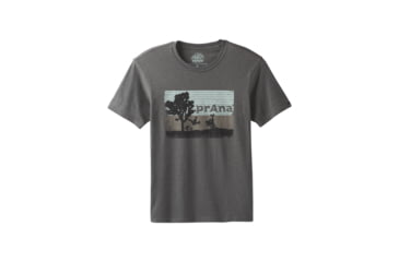 Image of prAna Aggler Everyday T-Shirt - Mens, Charcoal Heather, Medium, M13181433-CCHT-M