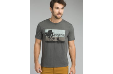 Image of prAna Aggler Everyday T-Shirt - Men's, Charcoal Heather, Medium, M13181433-CCHT-M