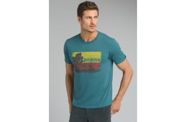 Image of prAna Aggler Everyday T-Shirt - Men's, Deep Balsam Heather, Medium, M13181433-DMHT-M