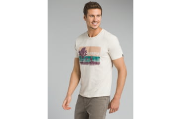 Image of prAna Aggler Everyday T-Shirt - Men's, Weathered Beige Heather, Large, M13181433-WGHT-L