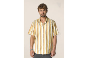 Image of prAna Artemis Short Sleeve - Men's-Mustard-Medium