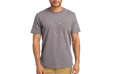 Image of prAna Auxi Crew - Slim - Mens, Gravel, Large, M11191489 -307-L