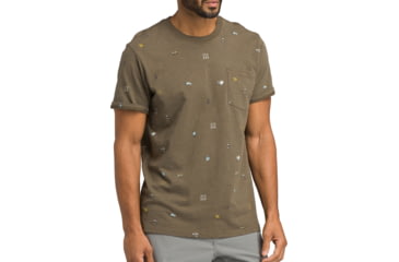 Image of prAna Auxi Crew - Slim - Mens, Slate Green, XLarge, M11191489 -023-XL