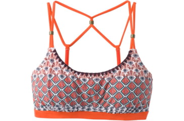 Image of prAna Azora Top - Women's-Electric Orange Sevilla-Large