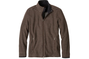 Image of prAna Barclay Sweater - Men's-Brown Stripe-Large