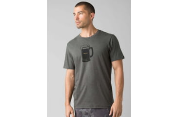 Image of prAna Beer Belly Journeyman T-Shirt - Mens, Charcoal Heather, Medium, M11202507-CCHT-M