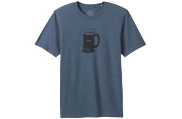 Image of prAna Beer Belly Journeyman T-Shirt - Mens, Denim Heather, Medium, M11202507-DEHT-M