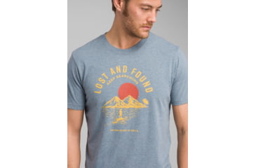 Image of prAna Bradhaw T-Shirt - Mens, Blue Note Heather, Small, M13190644-BNHT-S