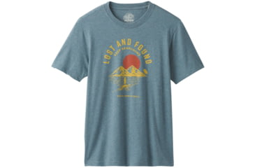 Image of prAna Bradhaw T-Shirt - Mens, Blue Note Heather, Small, M13190644-BNHT-S