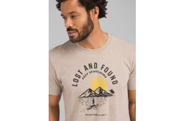 Image of prAna Bradhaw T-Shirt - Mens, Dark Khaki Heather, Medium, M13190644-DKHT-M